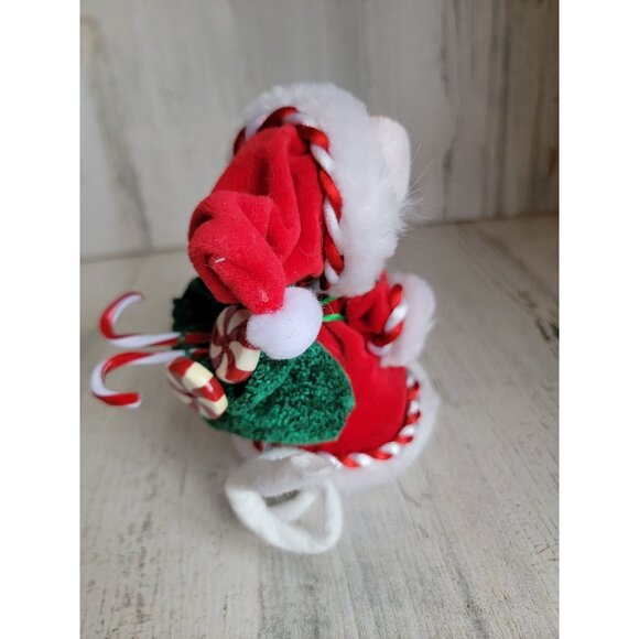 Annalee Santa Claus mouse toy sack xmas home decor - Picture 3 of 6